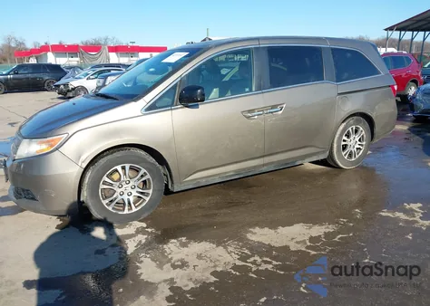 2012 Honda Odyssey Ex-L z USA, uszkodzony, nr VIN 5FNRL5H65CB086206